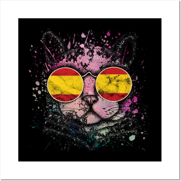 Gato españa gafas Wall Art by RataGorrata